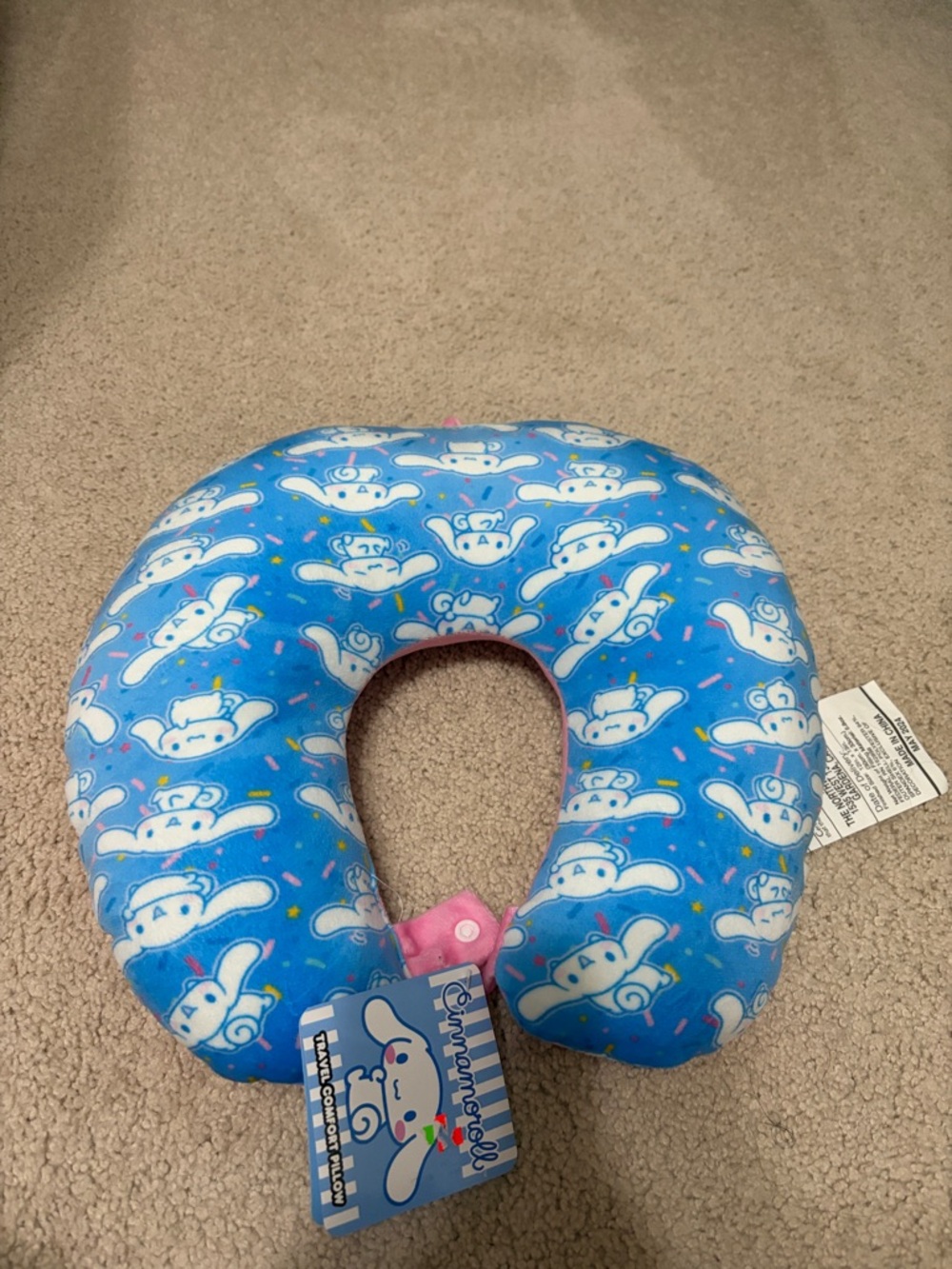 Sanrio Cinnamoroll Blue Travel Neck Pillow